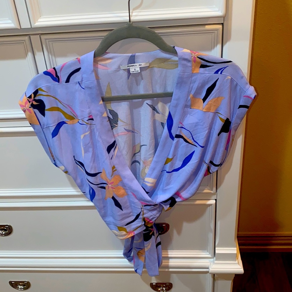 Periwinkle tie top NWOT